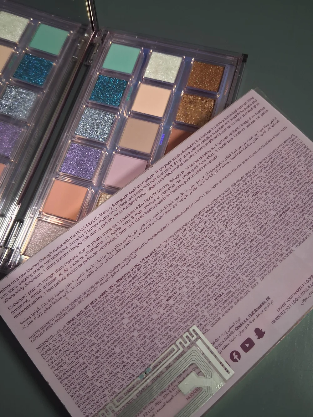 HUDA BEAUTY Mercury Retrograde Eyeshadow Palette- DISCONTINUED